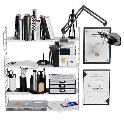 现代书籍台灯摆件